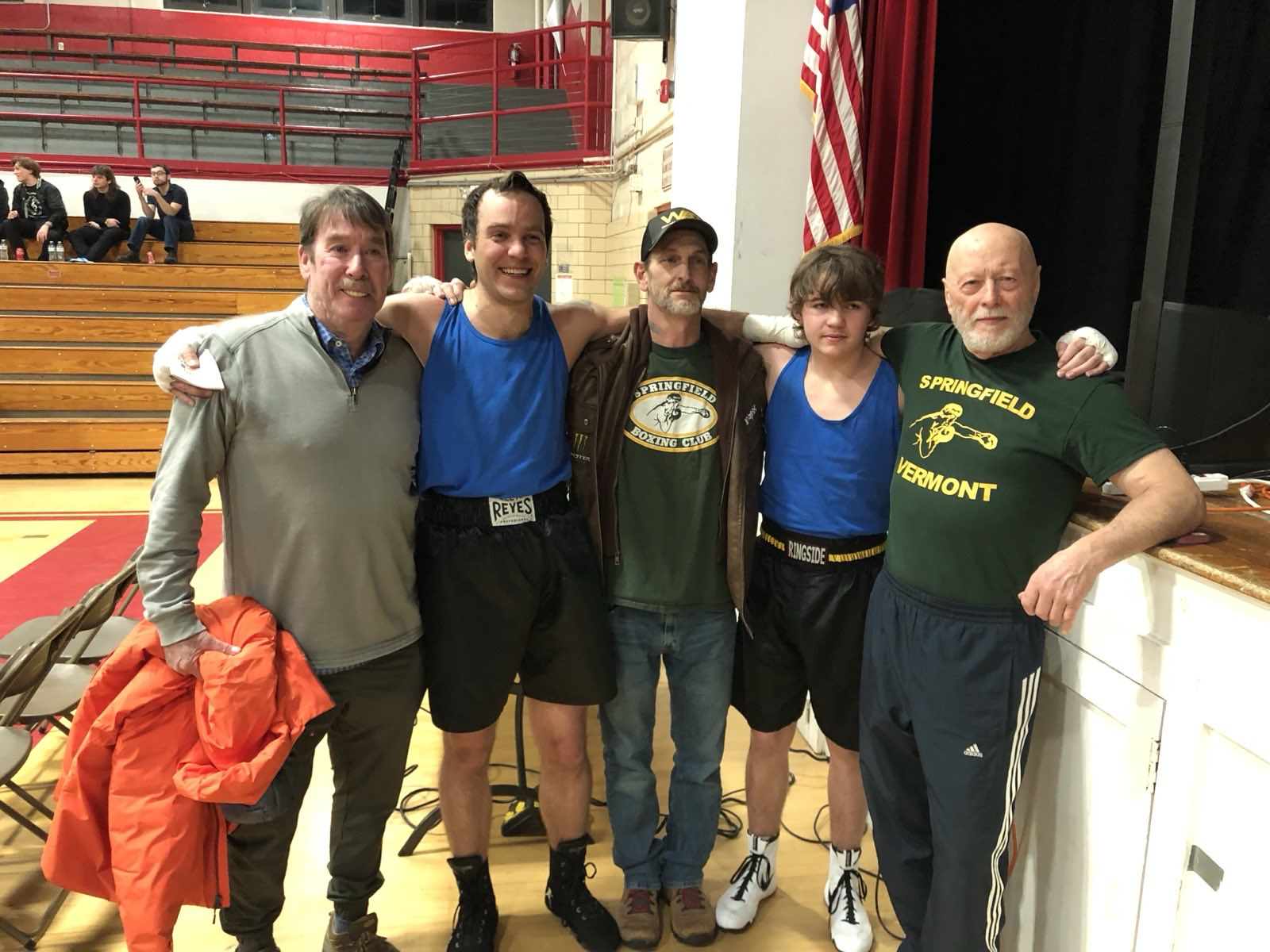 Coach Mike, Ben, coach Corey, Landon and Bob